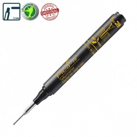 Маркер Pica-Ink Deep Hole Marker з довгим носиком, чорний
