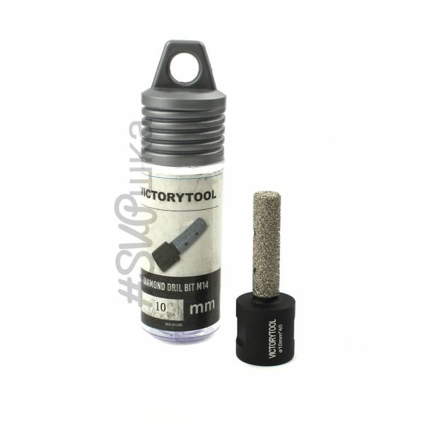 Фреза алмазная VICTORYTOOL 10 мм пальчиковая М14