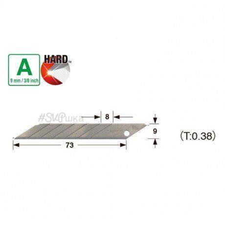 Лезвия 9мм TAJIMA Acute Angle Endura Blade угол наклона 30 °, 10 шт.