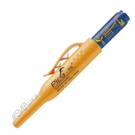 Маркер Pica-Ink Deep Hole Marker с длинным носиком, синий
