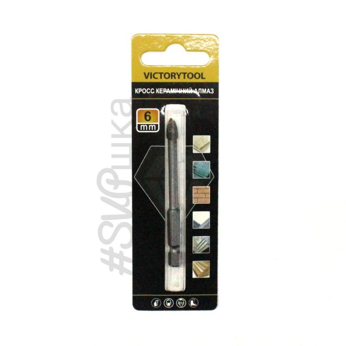 Свердло по плитці та склу VICTORYTOOL 6 мм