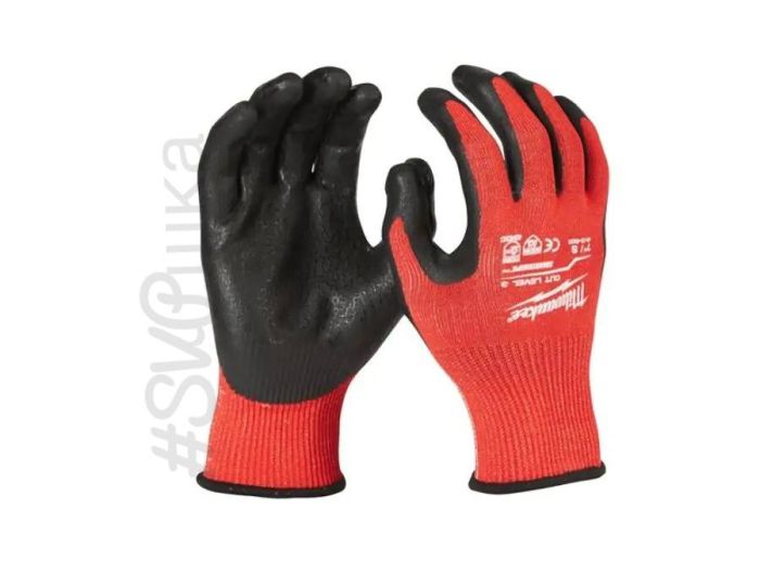 Рукавиці MILWAUKEE розмір 10/XL з опором к порізам 3/C рівня