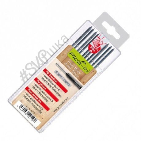 Запасные графитовые стержни 4050 для PICA Dry, специальная твердость Н, графит 10 шт.